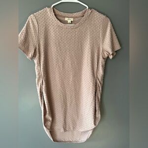 Wilfred Textured Short Sleeve Top in Light Purple
